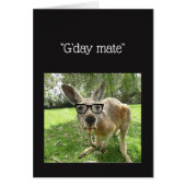 Fun Kangaroo G'day Mate Australian Animal Get (Voorkant)