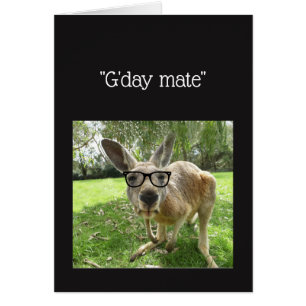 Fun Kangaroo G'day Mate Australian Animal Get
