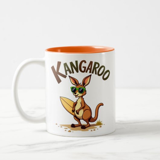 Fun Kangaroo Tweekleurige Koffiemok (Links)