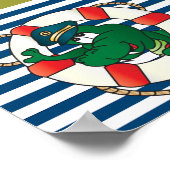 Fun Kapitein Alligator Poster (Hoek)