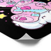 Fun Kawaii Pastel Gothic Cute Creepy Beer Anime Ja Poster (Hoek)