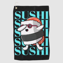 Fun Kawaii Sushi Dab Golfhanddoek