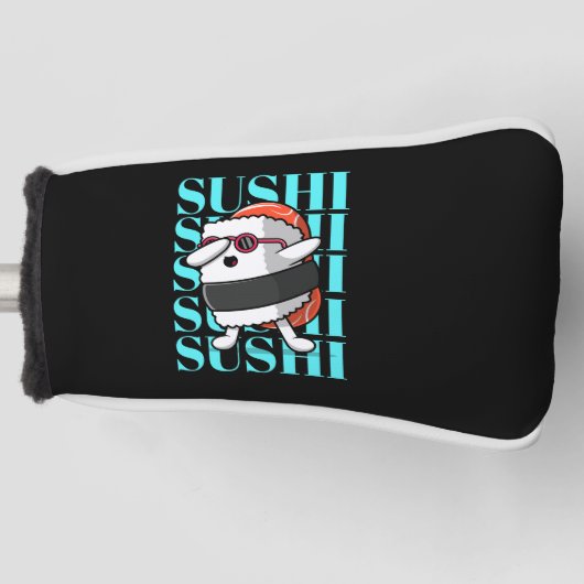 Fun Kawaii Sushi Dab Golfheadcover (Voorkant)