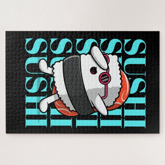 Fun Kawaii Sushi Dab Legpuzzel (Horizontaal)