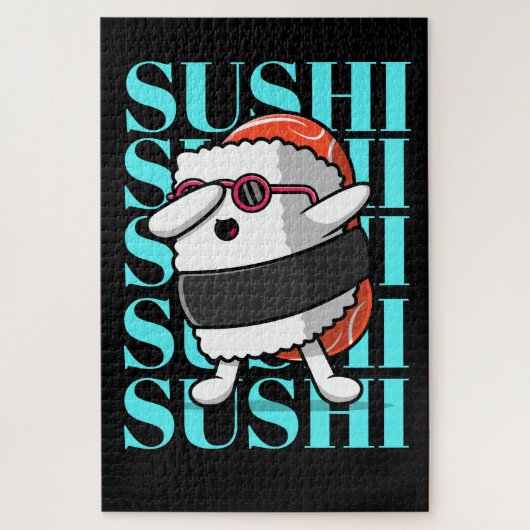 Fun Kawaii Sushi Dab Legpuzzel (Verticaal)
