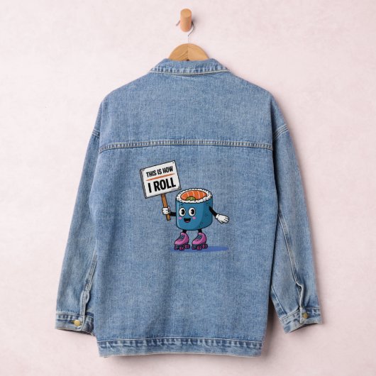 Fun Kawaii Sushi rollen Denim Jacket (Hangar)