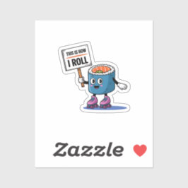 Fun Kawaii Sushi rollen Sticker