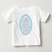 Fun Keep Calm and Eat Cake T Shirt (Voorkant)