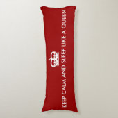 Fun Keep Calm Body Pillow Lichaamskussen (Voorkant Verticaal)