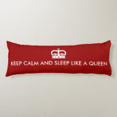 Fun Keep Calm Body Pillow Lichaamskussen (Voorkant)