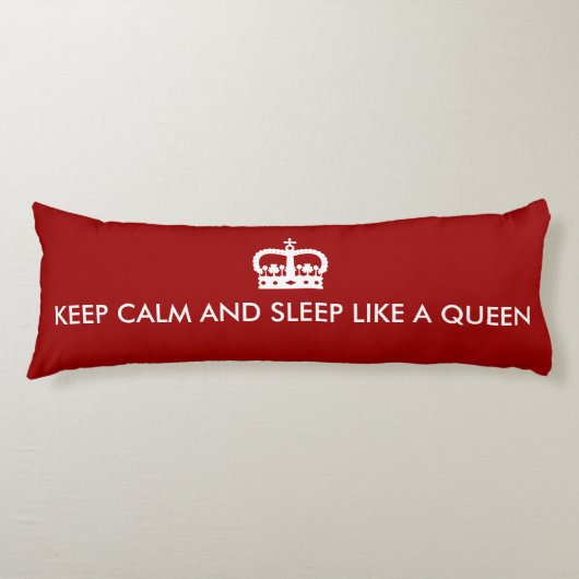 Fun Keep Calm Body Pillow Lichaamskussen (Voorkant)
