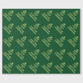 Fun Keep Calm en wacht op kersthumorisme Cadeaupapier (Vlak)