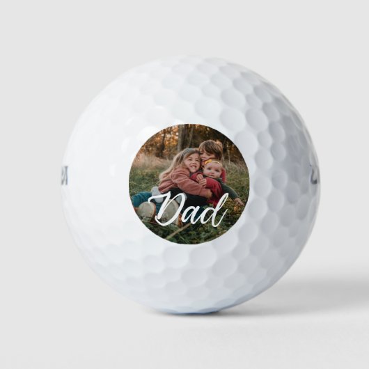 Fun Keepomwille Gift for Dad Persoonlijke foto Golfballen (Voorkant)