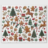 Fun kerst cadeaupapier (Vlak)