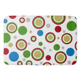 Fun kerst Geometric Red Blauw Badmat