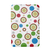 Fun kerst Geometric Red Blauw Badmat (Voorkant Verticaal)