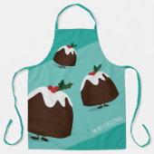 Fun kerst-kerstfeestmaal schort (Voorkant)