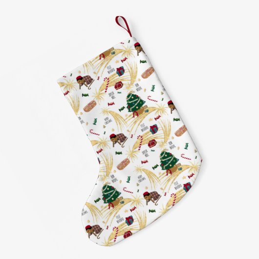 Fun kerst kleine kerstsok (Achterkant (Hangend))