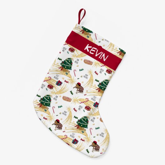 Fun kerst kleine kerstsok (Voorkant (Hangend))