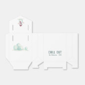 Fun kerst Snowman Bedankdoosjes (Uitgevouwen)