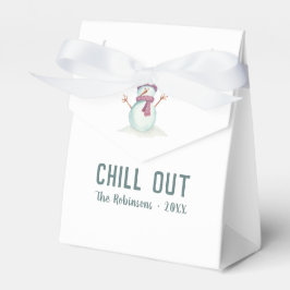 Fun kerst Snowman Bedankdoosjes