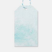 Fun kerst Snowman Cadeaulabel (Achterkant)