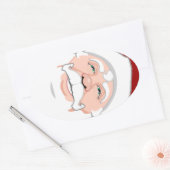 Fun Kerst stickers Cute Santa Clause Stickers (Envelop)