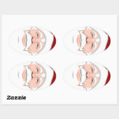 Fun Kerst stickers Cute Santa Clause Stickers (Vel)