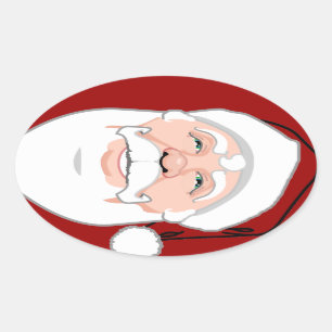 Fun Kerst stickers Cute Santa Clause Stickers