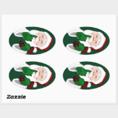 Fun Kerst stickers Cute Santa Clause Stickers (Vel)