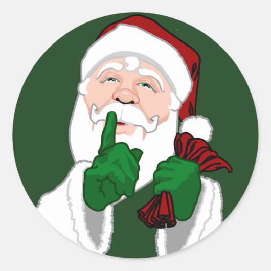Fun Kerst stickers Cute Santa Clause Stickers (Voorkant)