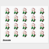 Fun Kerst stickers Cute Santa Clause Stickers (Vel)