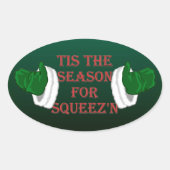 Fun Kerst stickers Santa Holiday Stickers (Voorkant)