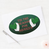 Fun Kerst stickers Santa Holiday Stickers (Envelop)