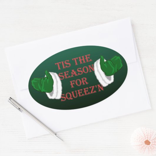 Fun Kerst stickers Santa Holiday Stickers (Envelop)