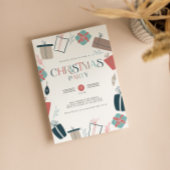 Fun kerst-uitnodiging kaart