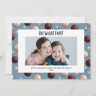 Fun kerst-versieringen feestdagenkaart