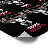 Fun Kerstdeer Bow Hunting Santa Mannen Women Hun Poster (Hoek)