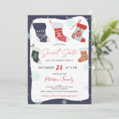 Fun Kerstkoekje geheime kerstfeest Kaart (Staand voorkant)