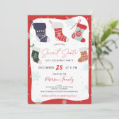 Fun Kerstkoekje geheime kerstfeest Kaart (Staand voorkant)