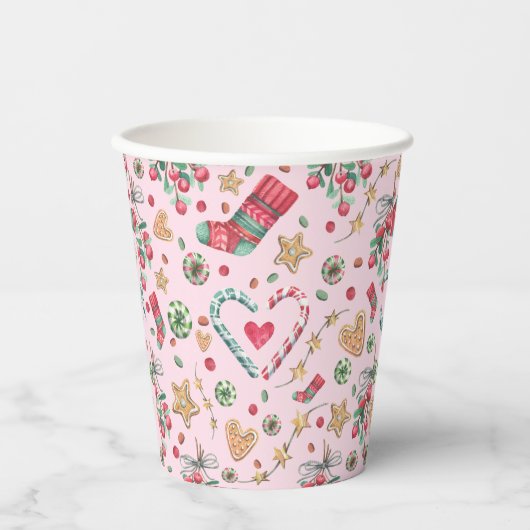 Fun kerstkoekjes en Snoepjes Papieren Bekers (Voorkant)