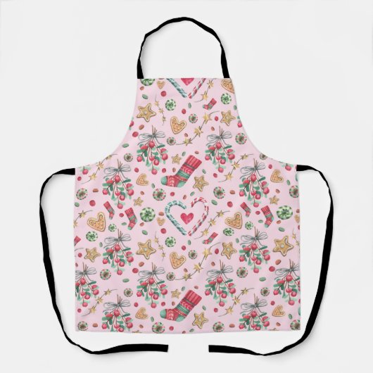 Fun kerstkoekjes en Snoepjes Schort (Voorkant)