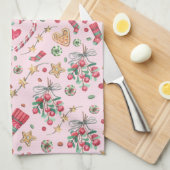 Fun kerstkoekjes en Snoepjes   Theedoek (Quarter Fold)