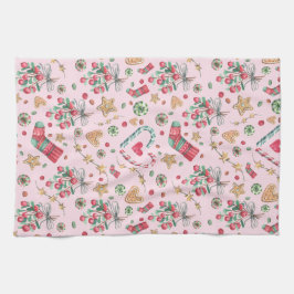 Fun kerstkoekjes en Snoepjes   Theedoek