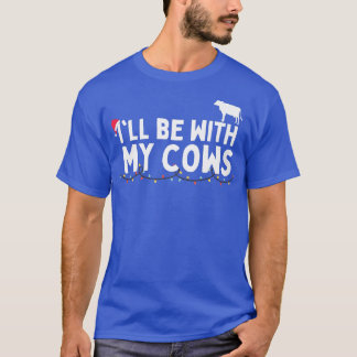 Fun-kerstlampjes voor Koe-overs T-shirt