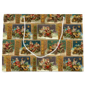 Fun  Kerstman in Roadsters en Motorfietsen Groot Cadeauzakje (Voorkant)