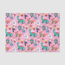 Fun Kerstmis Dinosaur Dog Parrot Avocado Cactus Tissuepapier