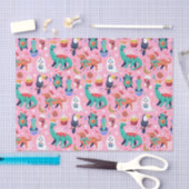 Fun Kerstmis Dinosaur Dog Parrot Avocado Cactus Tissuepapier (Craft)