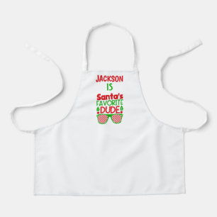 Fun Kerstrood - Schort voor de groene kerstbeker v