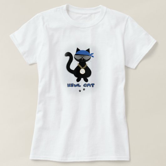 Fun Kewl Cat Lover T Shirt (Design voorkant)